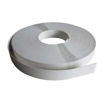 Factory Direct Proveedor blanco Cinta de bandas de borde liso White PVC